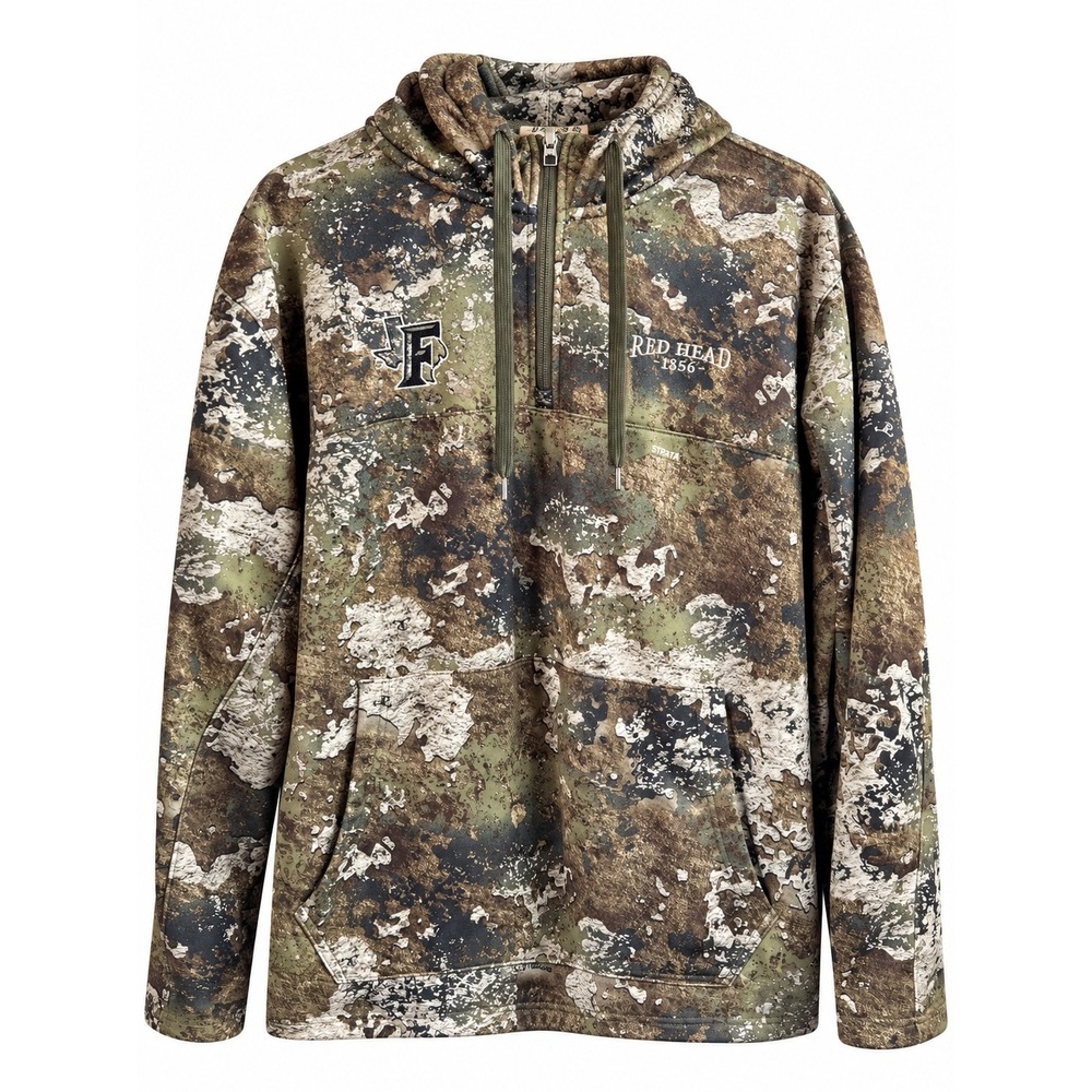 RedHead 2XL Realtree Camo Hunting Hoodie 1/4 Zip Pullover Spartan Logo
